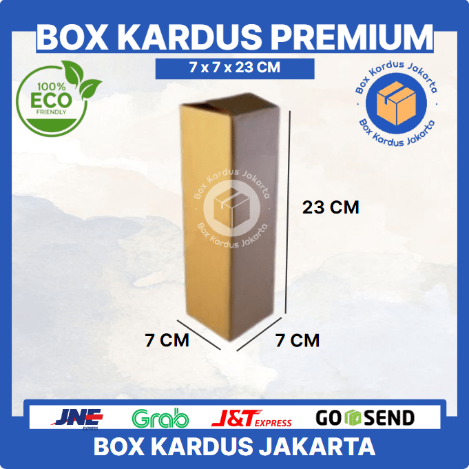 

KARDUS BOX JAKARTA POLOS Uk. 7x7x23 CM