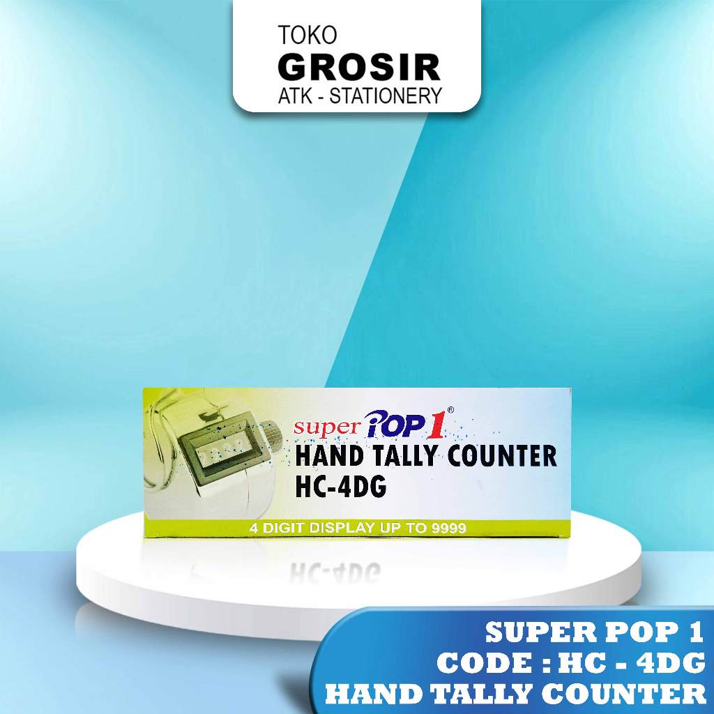 

Super Pop 1 Hand Tally Counter Tasbih counter Alat Hitung - HC 4DG
