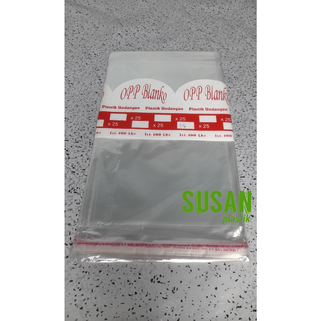 PLASTIK OPP 15X25 PLASTIK UNDANGAN/ BAJU GARMEN/ HIJAB ANAK/ AKSESORIS