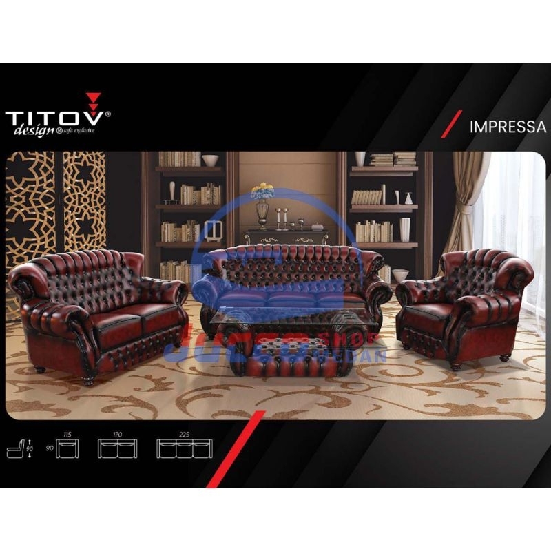 Sofa Titov Impressa - Sofa Tamu Mewah 321 - Sofa Keluarga Garansi 5thn - Sofa Medan Murah - juccosho