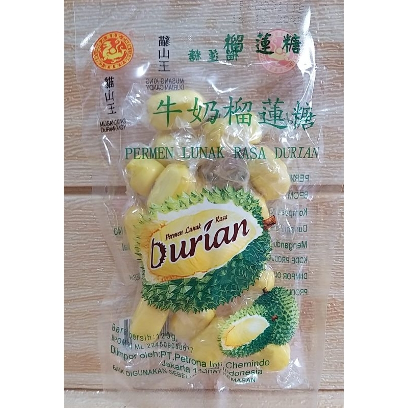 

Chen Liang Ji Permen Durian 120gr / Permen Import / Permen Lunak Rasa Durian