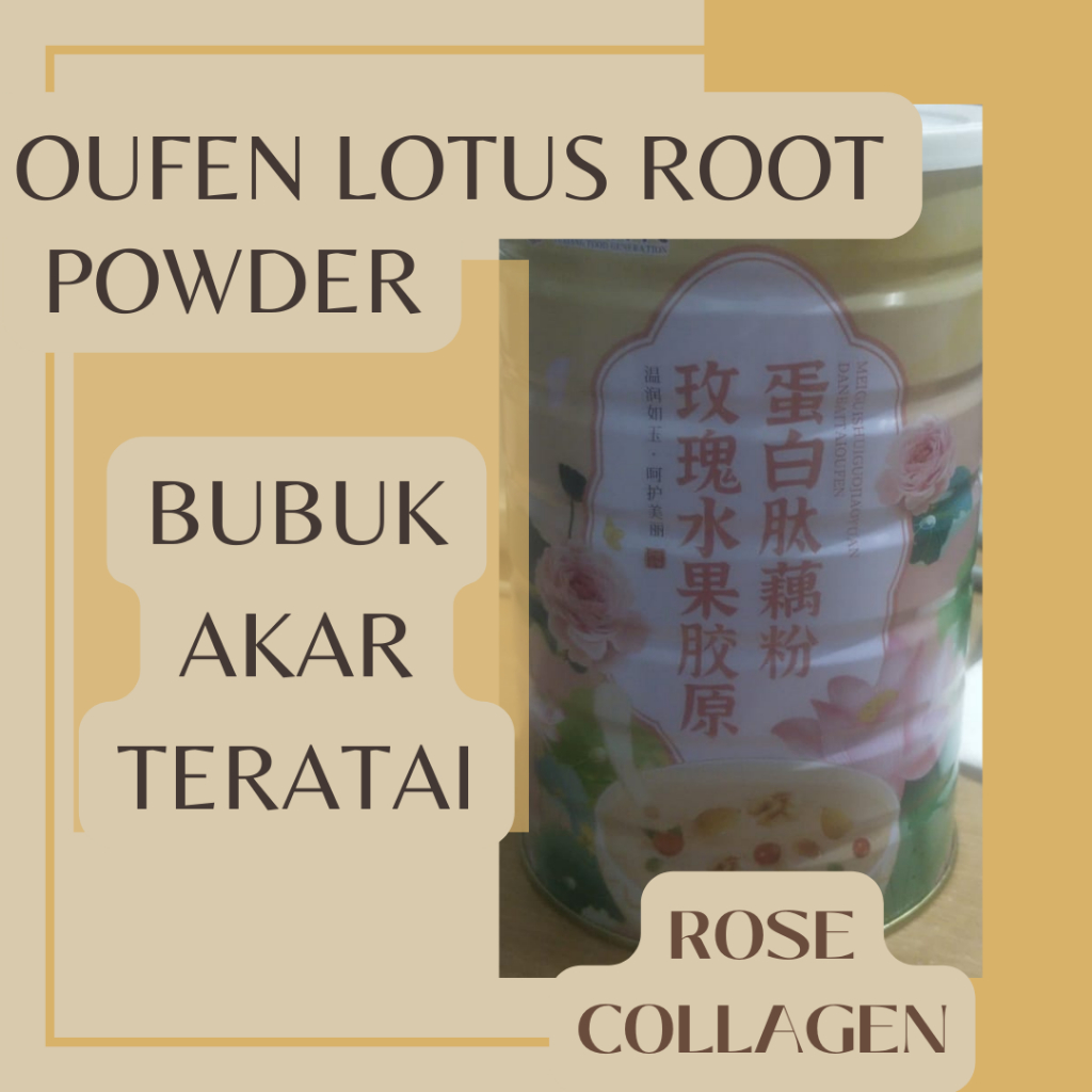 

OUFEN LOTUS ROOT POWDER ROSE COLLAGEN / MAKANAN DIET SEHAT
