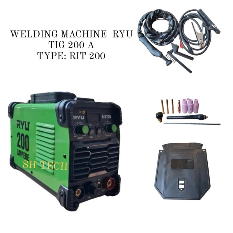 MESIN LAS ARGON TIG 200 A RYU RIT200 RIT 200 LAS STAINLESS STEEL
