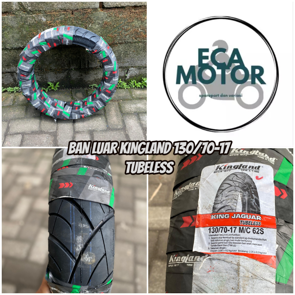 BAN LUAR KINGLAND 130/70-17 TUBLESS || BAN LUAR KINGLAND UNTUK CB 150R VIXON R GSX 150 130/70-17 TUB
