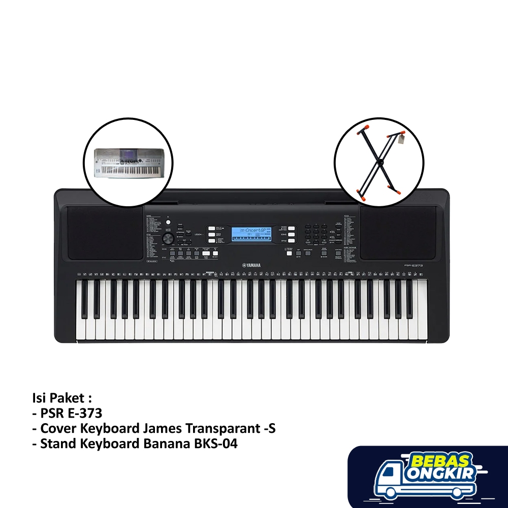 Paket Reguler Keyboard Yamaha PSR E373 / PSR E 373 / Keyboard Yamaha PSR-E373