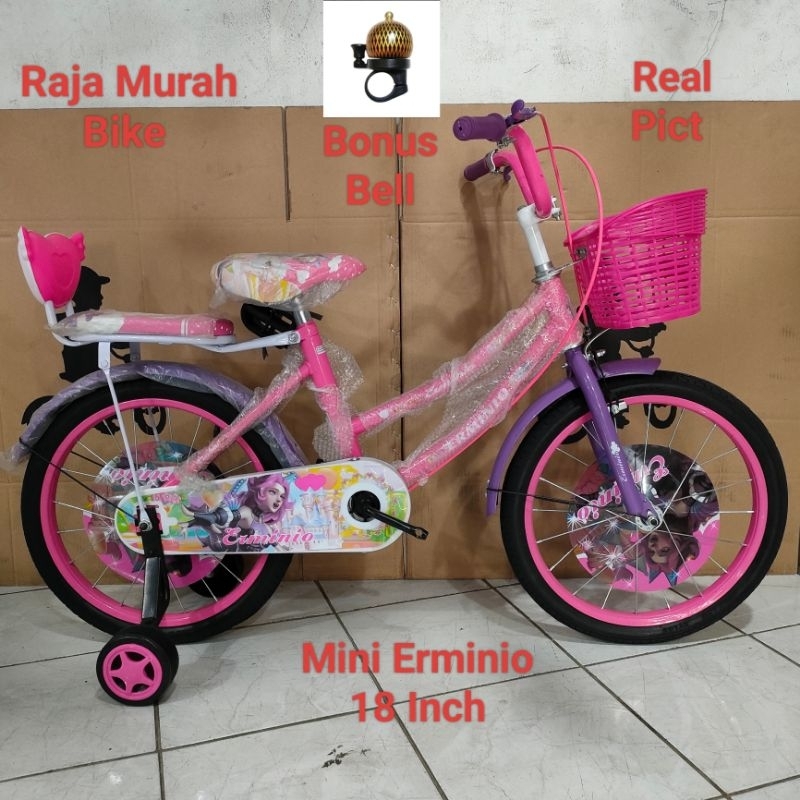 Sepeda Mini Erminio 18 Inch Sepeda Anak Perempuan 18 Inch Erminio