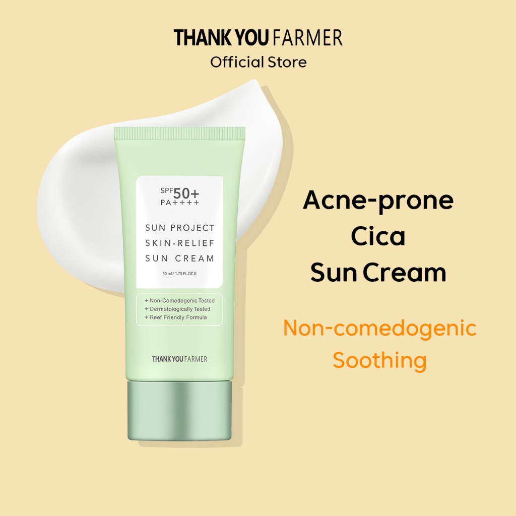Thank You Farmer Sun Project Skin Relief Sun Cream 50 ml | Daily Sunscreen