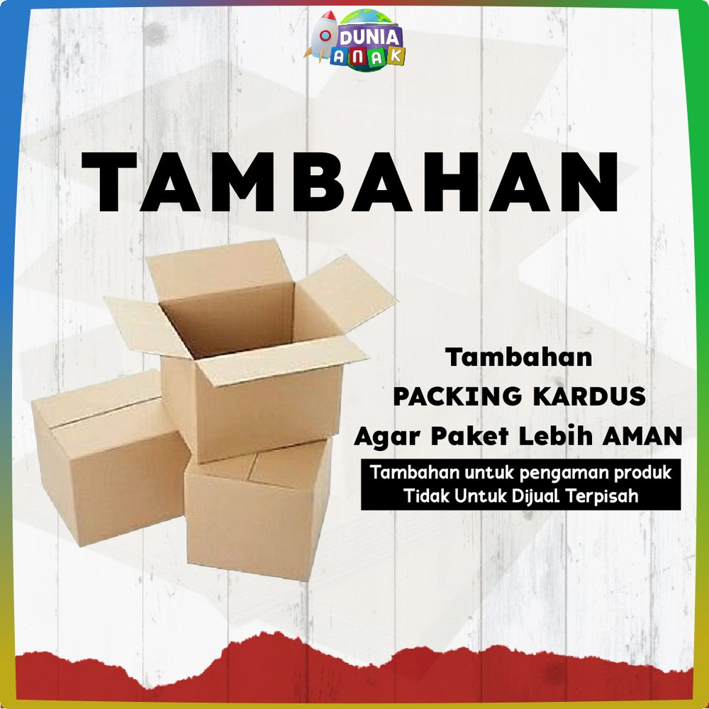 

Tambahan packing Kardus agar paket lebih aman dan safety DUNIA ANAK