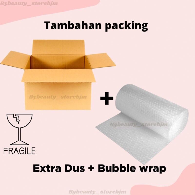 

EXTRA DUS + BUBBLE WRAP UNTUK PACKINGAN