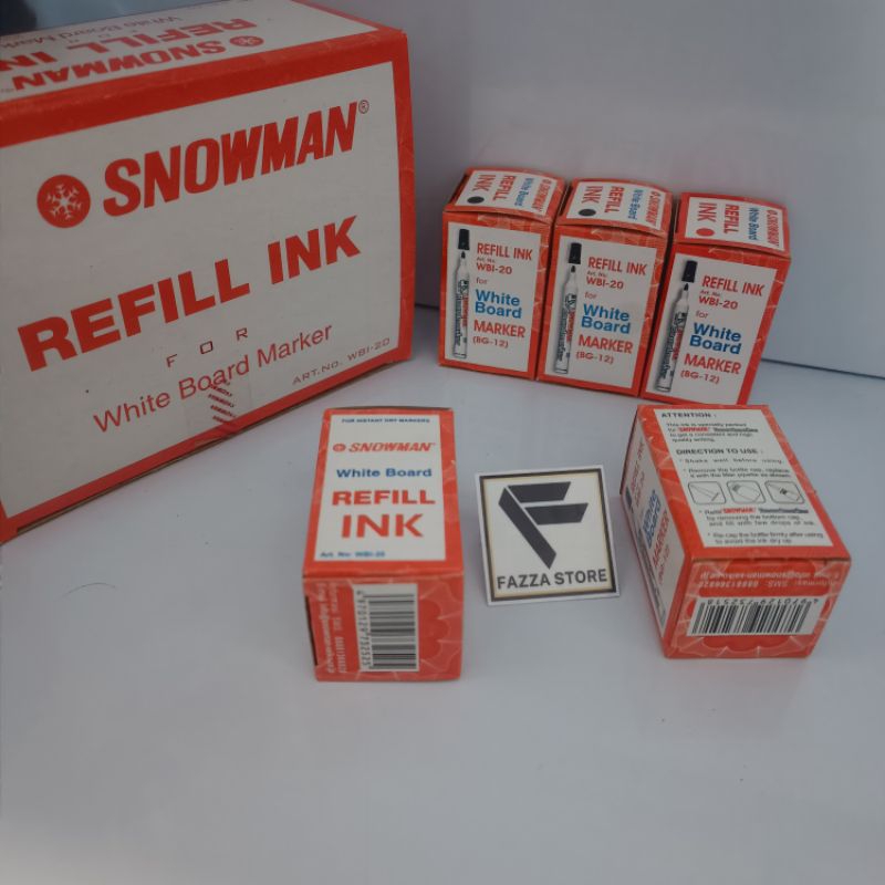 

Snowman Refill Ink White Board Marker Tinta Spidol WBI-20