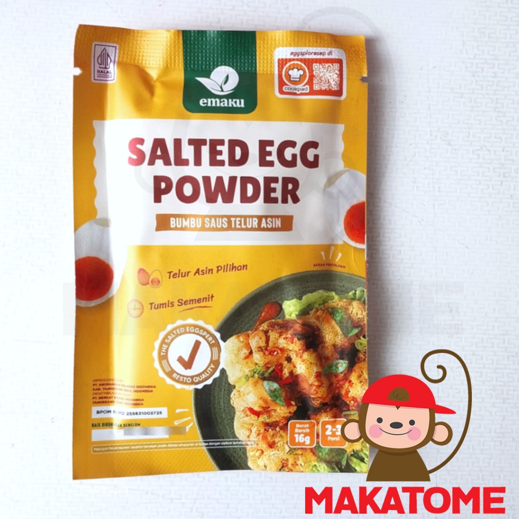 

Emaku Salted Egg tumis saset 16 gr 16gr Bumbu telur asin bubuk masak