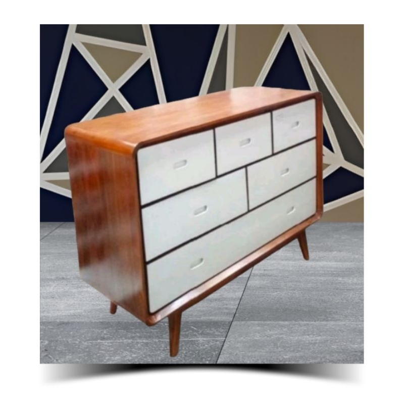 DRAWER LEMARI ANAK LEMARI RETRO NAKAS LACI KAYU JATI