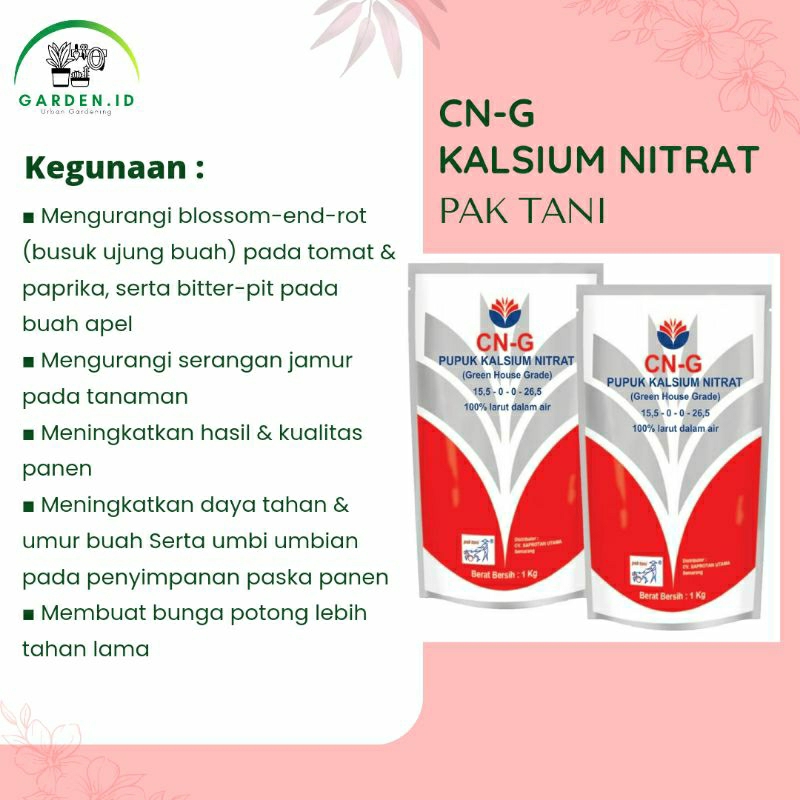 Pupuk Kalsium Nitrat Pak Tani