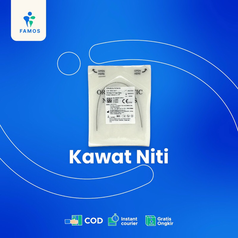 Dental Niti Wire / Reverse Curve / Kawat Niti / Upper Lower