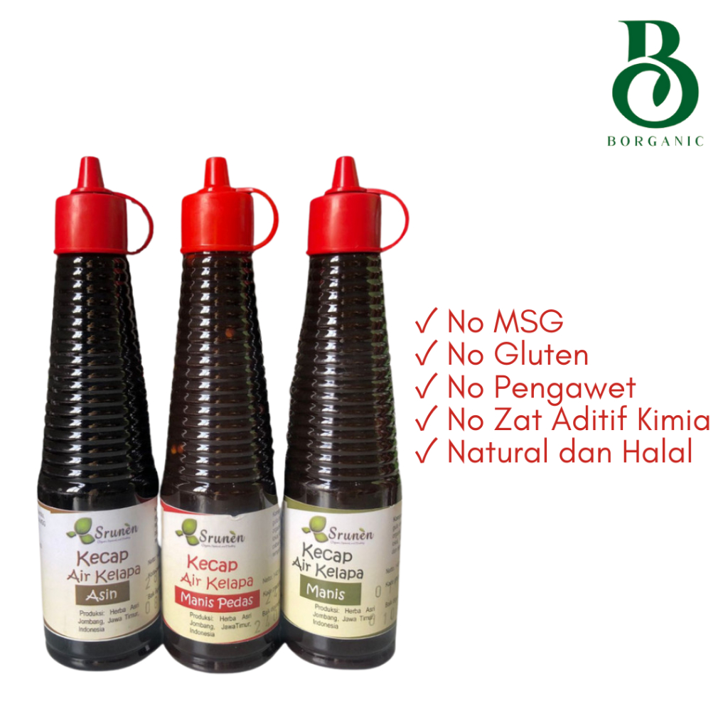 

Srunen - Kecap Air Kelapa 140ml - Coconut Aminos Gluten Free - Kecap Non MSG