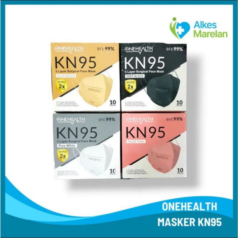 ONEHEALTH - Masker KN95 5ply isi 10 / Masker KN 95 5 ply