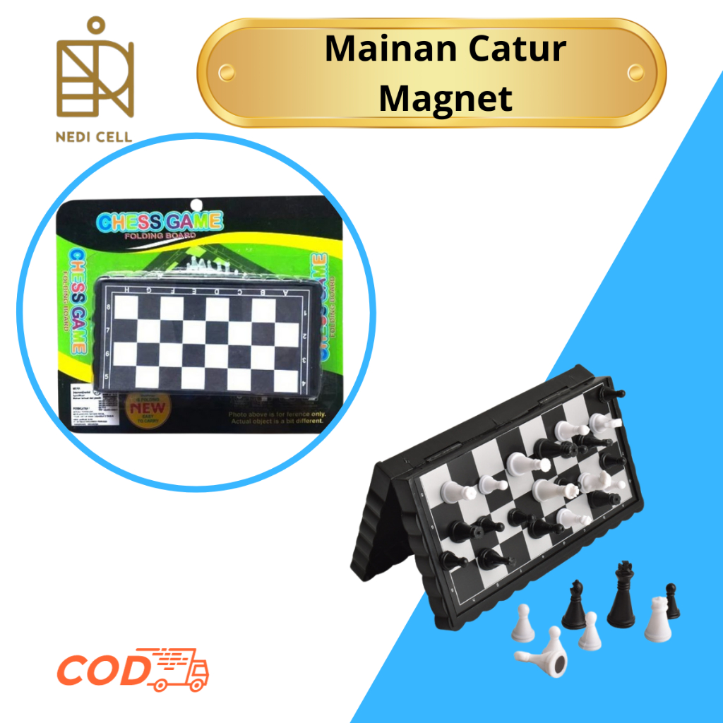 Mainan Papan Catur Magnet Mini - Mainan Catur Magnet