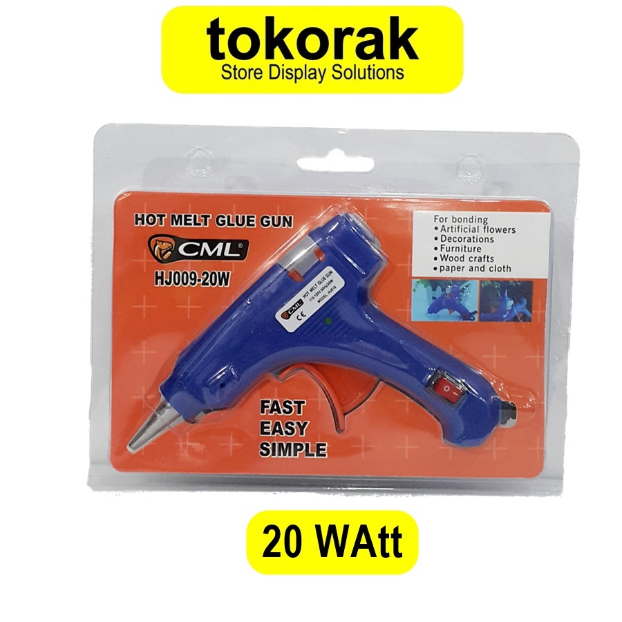 

TEMBAKAN LEM GLUE GUN KECIL 20 WATT CAMEL PISTOL BAKAR HOT MELT ALAT LEM TEMBAK 20W ON OFF