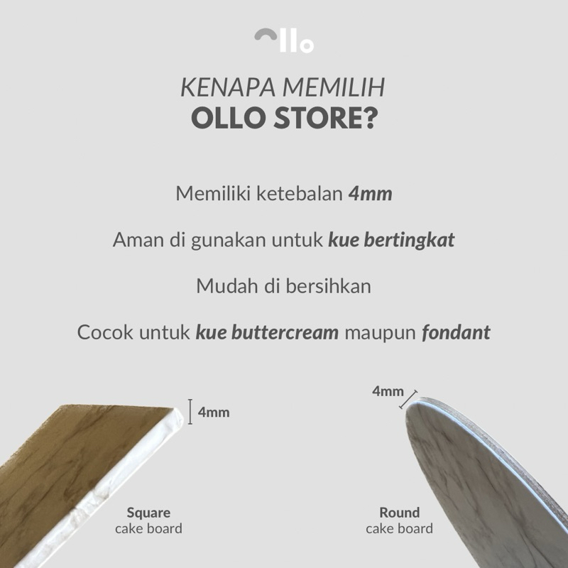 Cakeboard/Tatakan kue/Alas kue - MARBLE (ROUND)