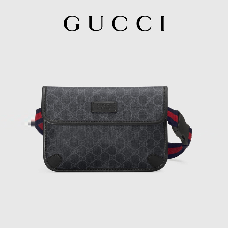 GUCCI Gucci GG Black Men's Waist Bag