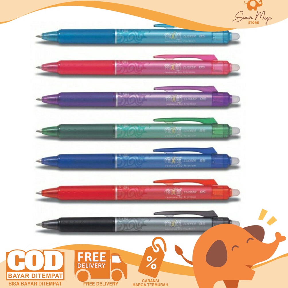 

ART G57B Pilot Pulpen Frixion Clicker Dapat Dihapus Erasable Frixion 5 Pulpen Pen Cetek Pilot