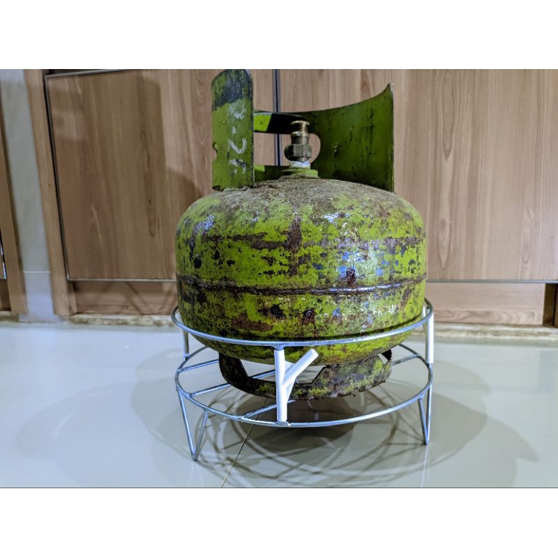 Rak Tempat Tabung Gas 3kg Portable Bisa Di Bongkar Pasang(Tatakan Gas)