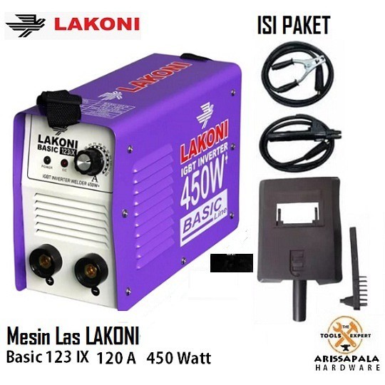 Mesin Las Lakoni Mesin Las Inverter Lakoni 450watt Basic 123ix TRAVO LAS MURAH