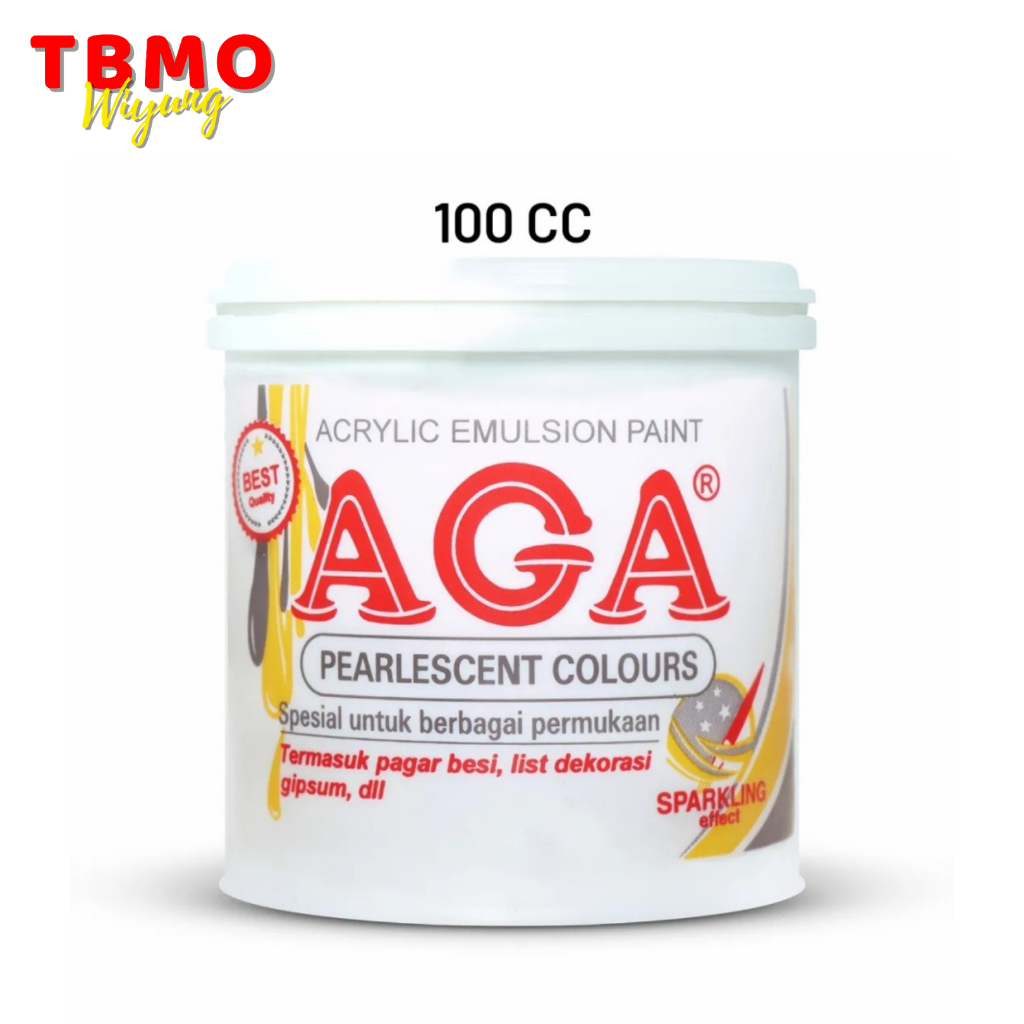 

TBMO Cat Aga Pearlescent / Emas/ Gold / Metalik / Metallic 100cc