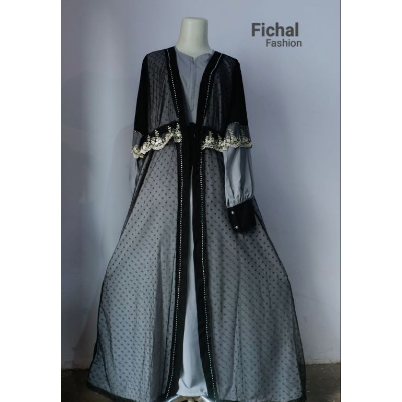 Abaya Ciledot abu ronde tengah & Abaya 021