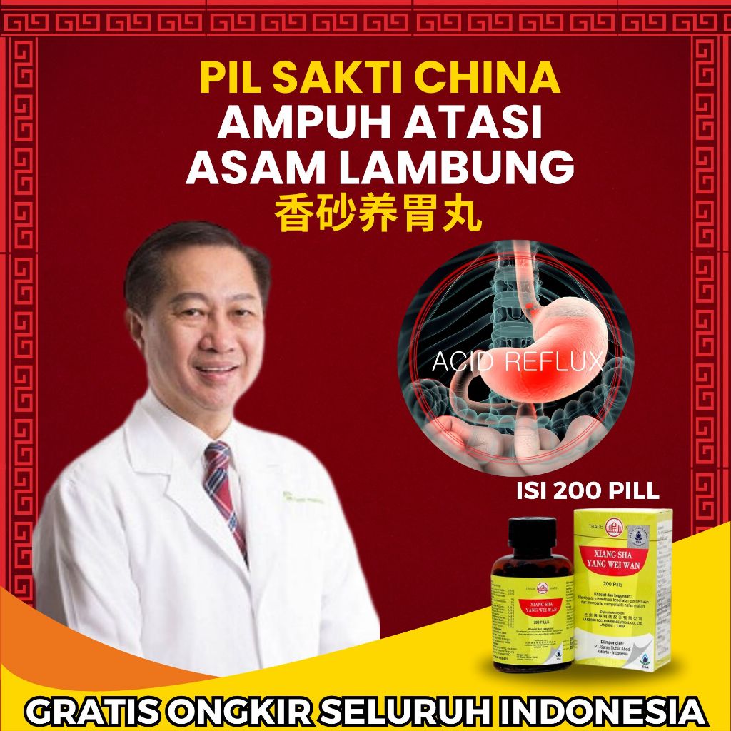 

Xiang Sha Yang Wei Wan Obat Asam Lambung Tiongkok Asli