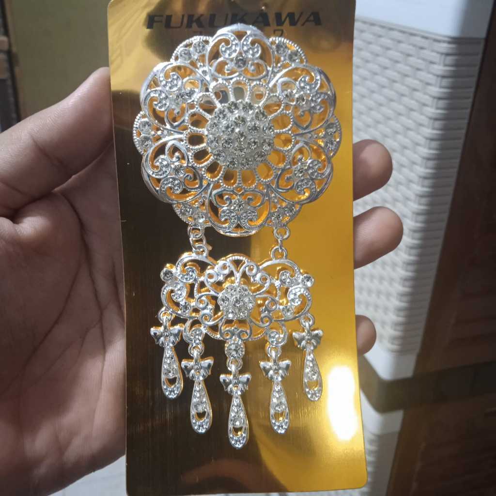 BROSS KEBAYA MODERN MODEL BESAR TERBARU BROSS KEBAYA JAWA PREMIUM BROSS KEBAYA ROSE GOLD 2 SUSUN