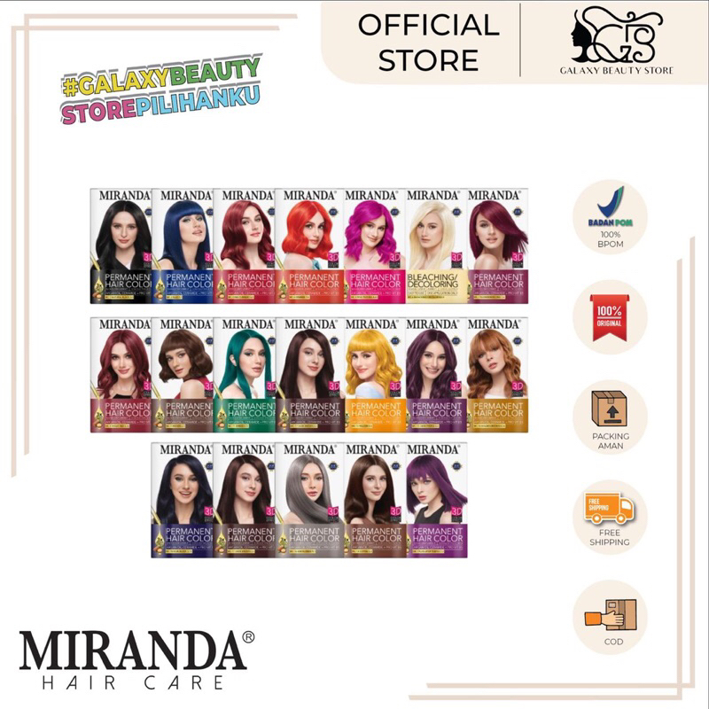MIRANDA HAIR COLOR / CAT RAMBUT PERMANEN / HAIR COLOR MIRANDA