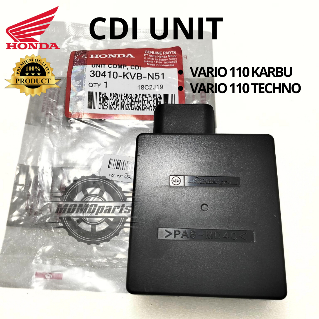 ORIGINAL CDI UNIT COMP HONDA KVB VARIO 110 LAMA OLD KARBU TECHNO CBS PARIO TEKNO TECNO KUALITAS ASLI