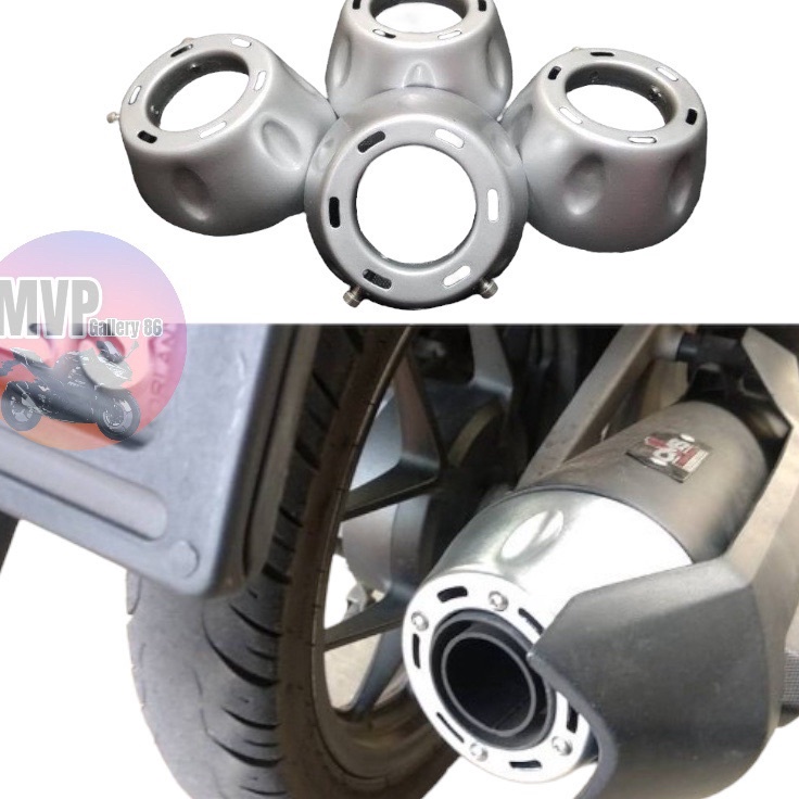 A Corong Knalpot Matic End Muffler Universal Buat Vario Mio Beat Scoopy Fino Genio X Ride Soul Gt M3