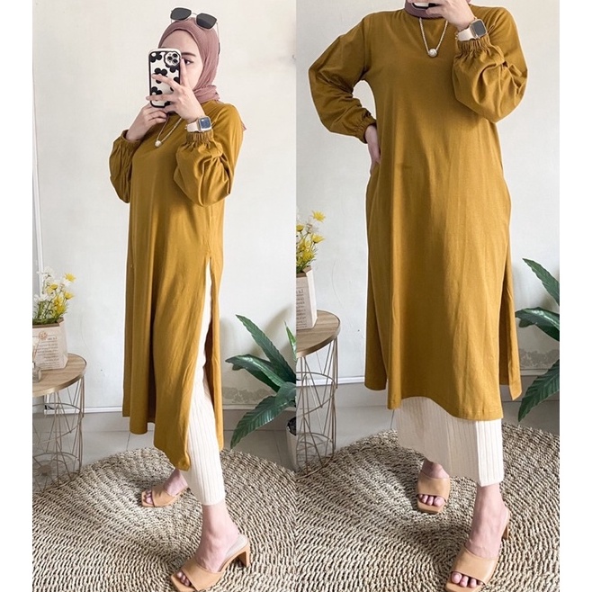 Harga KhususcodeGg5G Silly Tunik Kaos Polos Wanita Kekinian