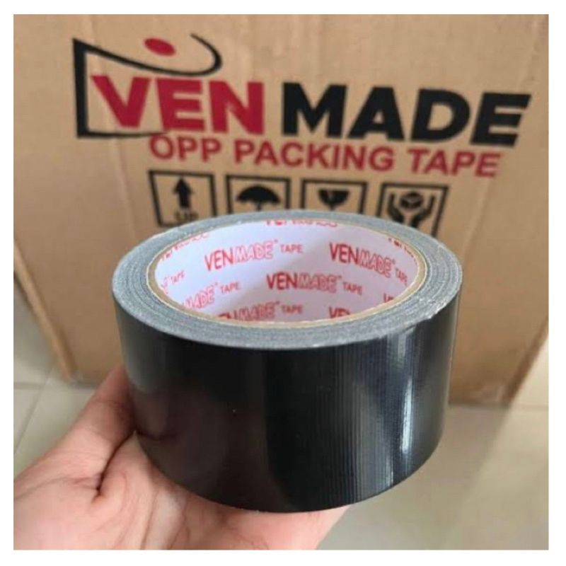 LAKBAN KAIN HITAM PUTIH 48MMX7M