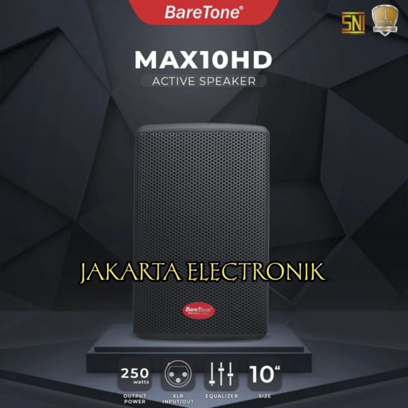 Speaker aktif Baretone max10hd Original Speaker 10inch