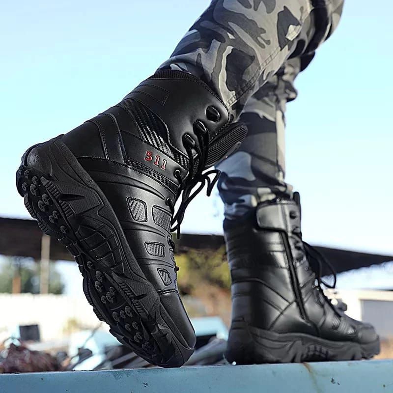 Sepatu Tactical Pria 511 Boots Army Best hitam dan coklat 8 inc