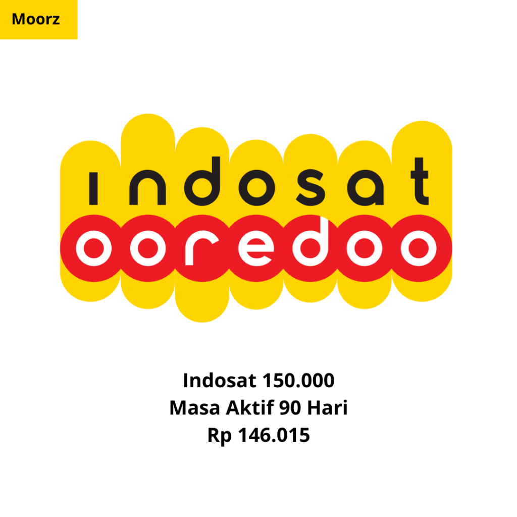 Indosat 150.000 Masa Aktif 90 Hari Rp 146.015