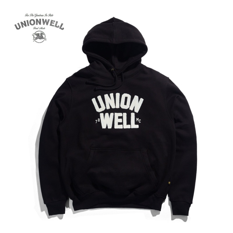 [ Berkualitas ] Hoodie Unionwell Hitam - UW01 Sweatershirt Unisex