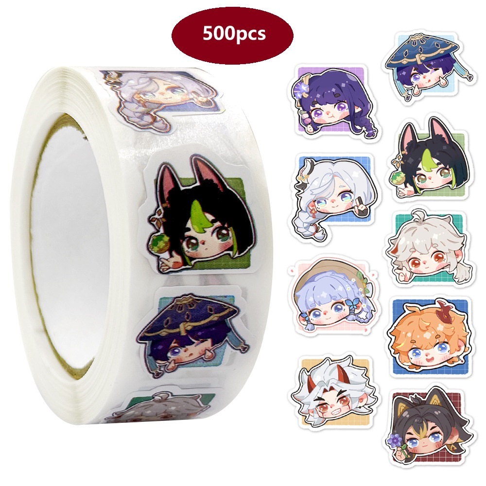 

Genshin Sticker Ucapan Well Done Good Job 2cm 500pc/roll