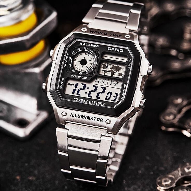 TERLARIS Jam Tangan Pria Casio AE 12 Tahan Air