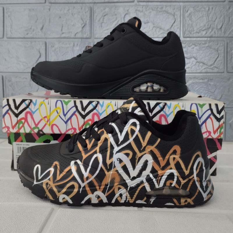 Sepatu Skechers Uno Metallic Love Cewek Sale / ukuran 37