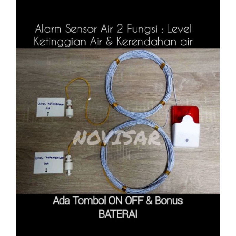 sensor air alarm penuh habis