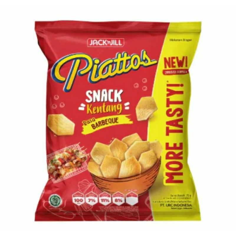 

Piattos snack kentang rasa barbeque 68g