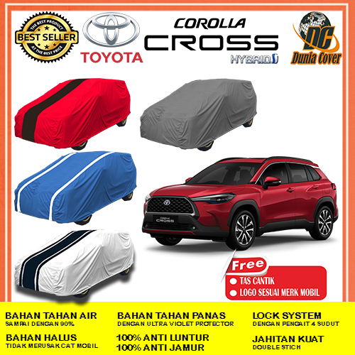 Cover Mobil Toyota Corolla Cross Hybrid Anti Air Waterproof Outdoor, SARUNG MOBIL Toyota Corolla Cro