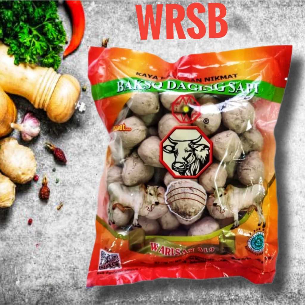 

BAKSO WARISAN 319 WRSB ISI 50PCS 600GR HALAL