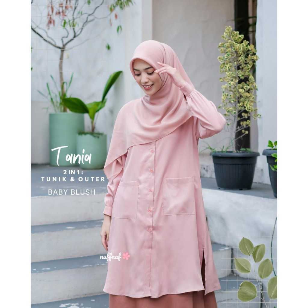 NUFFNAF TANIA TUNIK ATASAN OUTER 2 IN 1 DEWASA
