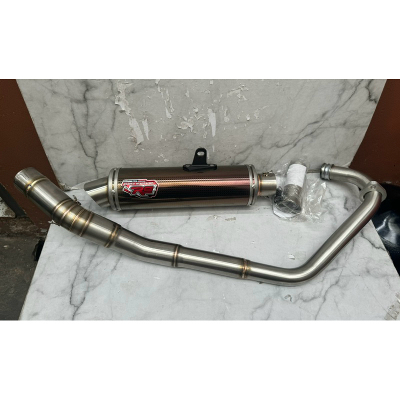 Knalpot R9 New Mugello Megapro New Cb150 Cbr150 Old Jupiter MX BLACK SERIES