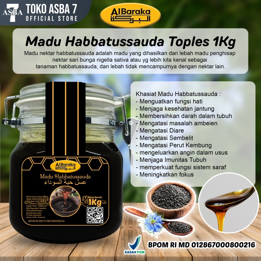 

AL BARAKA MADU HABBATUSSAUDA TOPLES 1KG